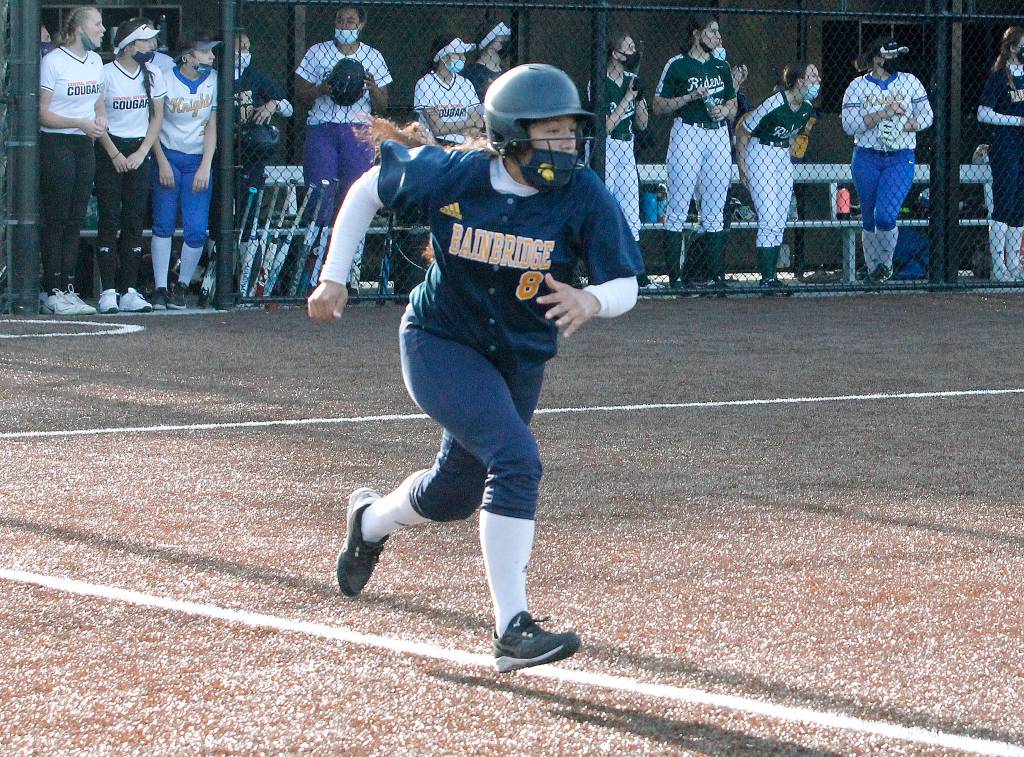 Bainbridges Laura Carrillo picked up two hits in the softball all-star game Tuesday. (Mark Krulish/Kitsap News Group)