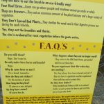 A smaller sign explained in more detail how the process works.