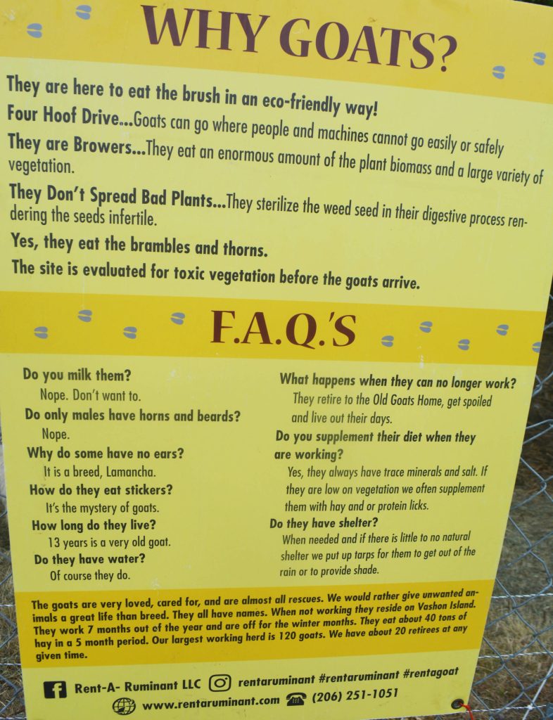 A smaller sign explained in more detail how the process works.