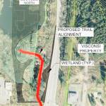 Map showing route of next segment.