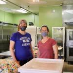 On the left is Sara Clowery and on the right is Wendi Olinger, co-owners of Big Leaf Maple Bakery.