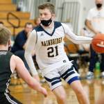 Andrew Ward led the Spartans with 19 points in the loss to North Kitsap. (Mark Krulish/Kitsap News Group)
