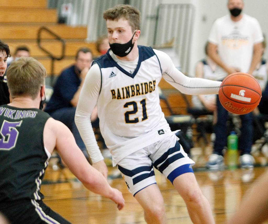 Andrew Ward led the Spartans with 19 points in the loss to North Kitsap. (Mark Krulish/Kitsap News Group)