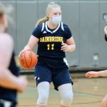Anna Kozlosky led Bainbridge with 21 points in her teams 69-40 win over Klahowya. (Mark Krulish/Kitsap News Group)