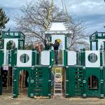 The structure is closer to being finished.