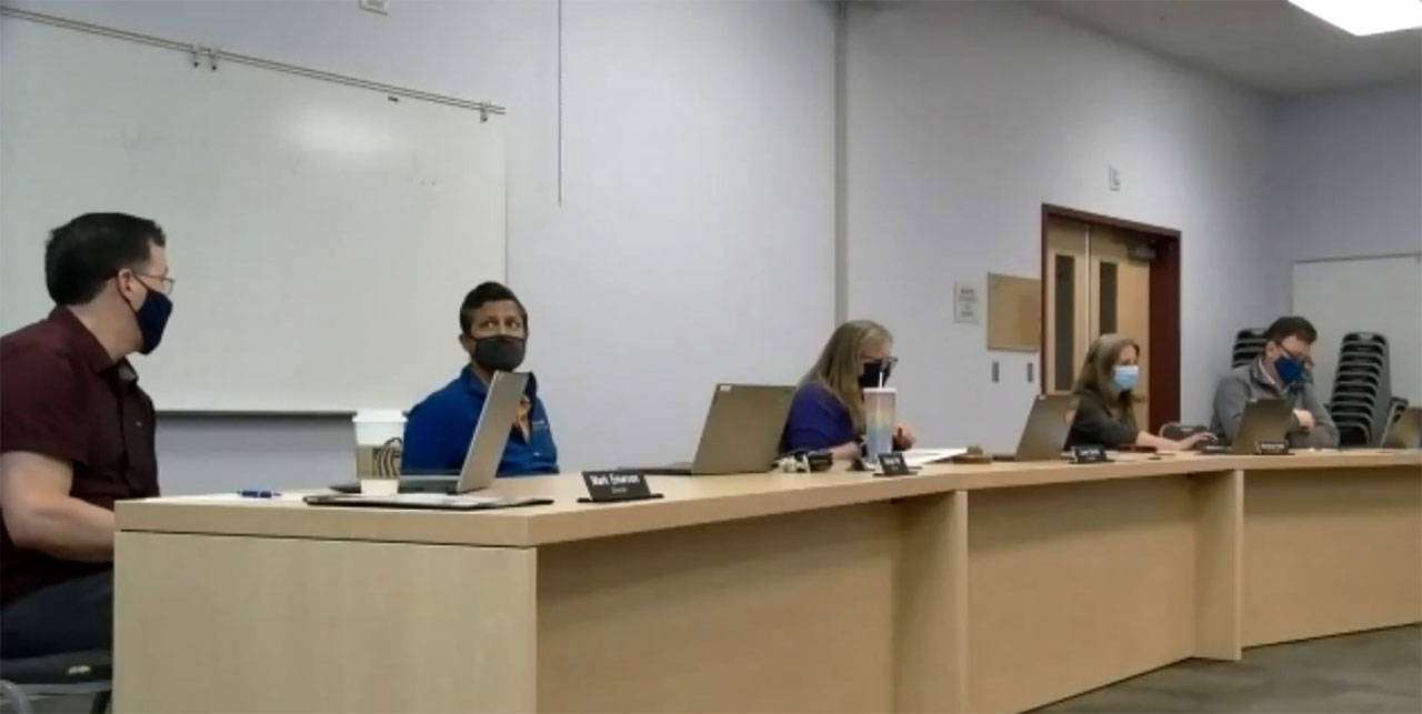 BISD board members met in-person at their June 8 meeting. Courtesy Photo