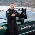 Heiko and his first handler, deputy Dan Twomey. Courtesy Photo