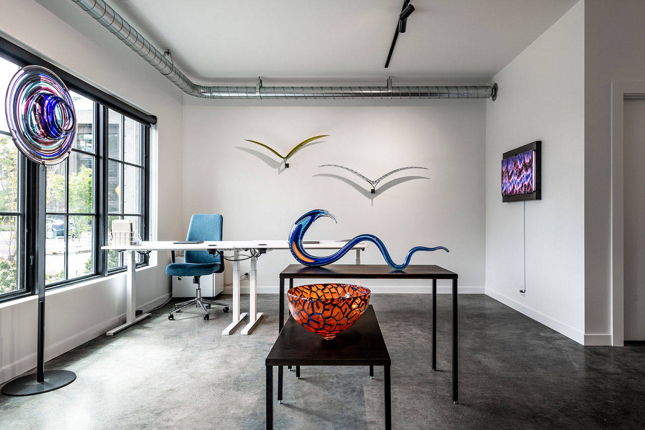 The gallery is being run by Tagliapietra's grandson Jacopo Vecchiato who is president of Lino Tagliapietra Inc. and lives on Bainbridge. Courtesy of Andrew Giammarco