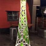 McJunkin made the glass pieces on this sculpture called "Apiarium Minor" while White did the metalwork. Courtesy photo