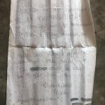 Front: an original message was written by couple married in 2013 Courtesy Photo)