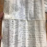 Back: Folks that found the message over the years added their own messages of goodwill and to keep the messages going. (Courtesy Photo)