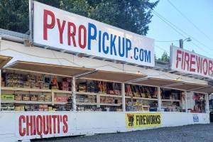 Chiquiti Fireworks across from the Clearwater Casino sells fireworks that can only be shot off on Suquamish land. Tyler Shuey/North Kitsap Herald photos