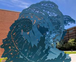 This artwork was recently installed at Bainbridge High School. Courtesy Photo