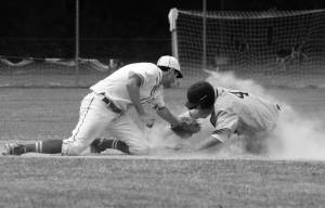 The annual Stars and Strikes 
old-timers game will take place 
at noon July 4 at Bainbridge 
High School. 
Review file photo