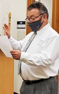 Blair King being sworn into office. Courtesy Photo