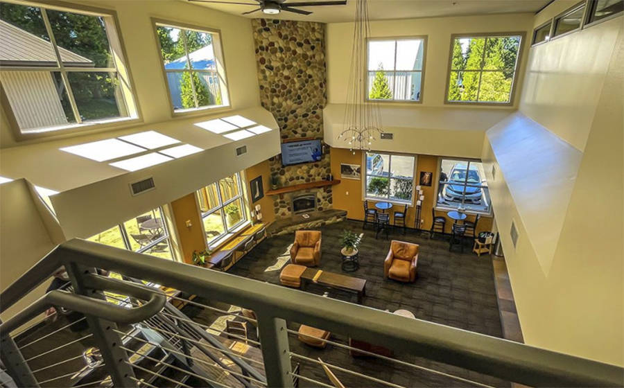 The building is larger than it looks from the outside.