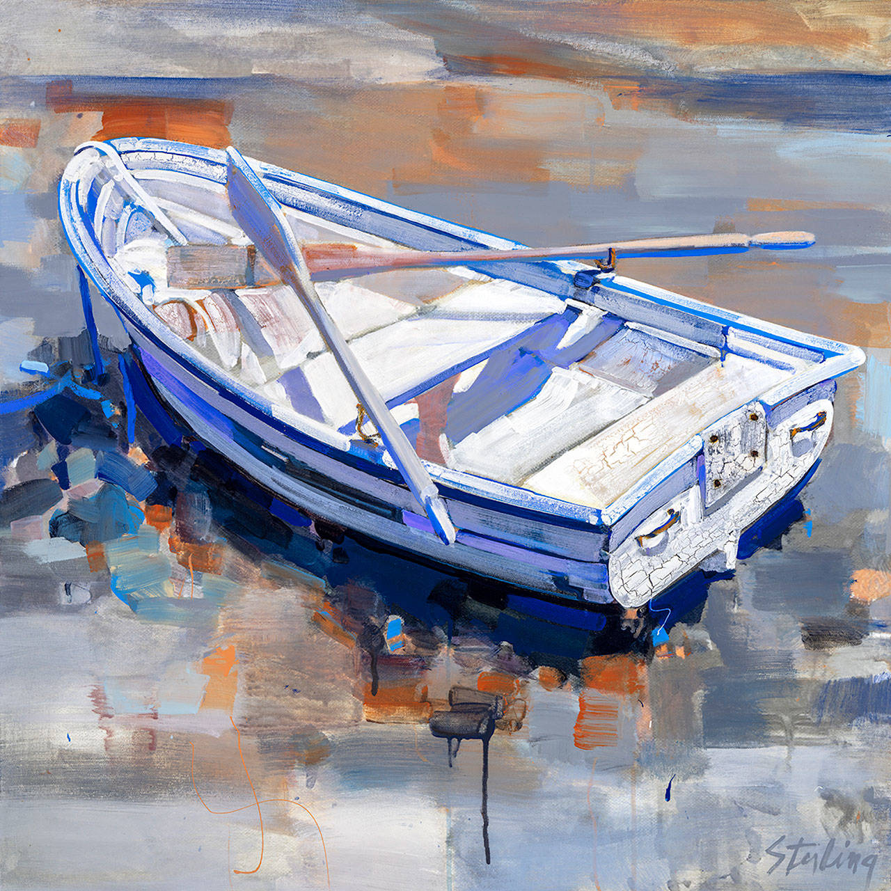 Sydni Sterling, Sunstroke, acrylic painting on canvas.