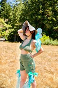 Baeven Hoit won the Most Creative Use of Materials award for her garment "Something About Fish."