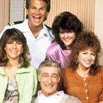 With the rest of her Empty Nest cast.