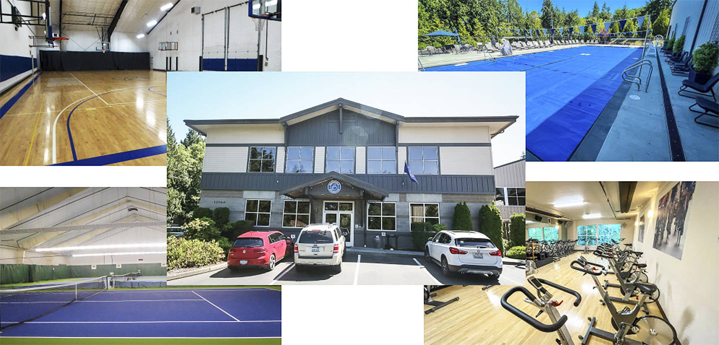 A variety of photos of what is now the Bainbridge Island Recreation Center. Courtesy Photos