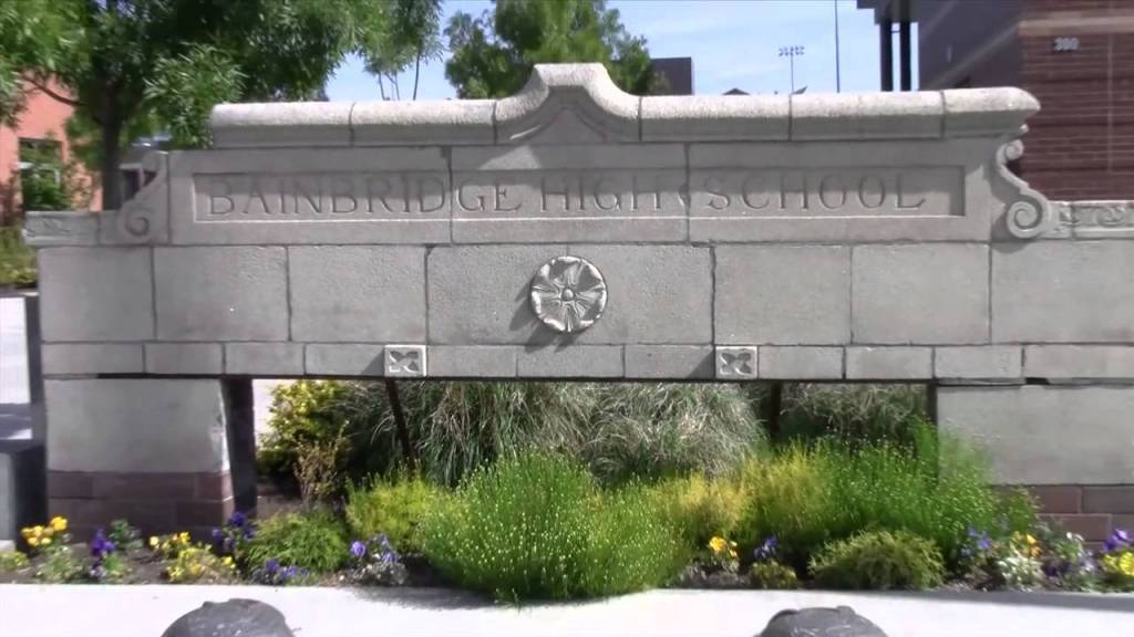 Bainbridge High School sign. Courtesy Photo