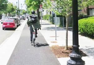 A raised bicycle path is part of the plan. Courtesy Photos