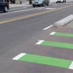 Part of the bike lanes are more visual.