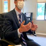 Bob Smith | Independent
U.S. Rep. Derek Kilmer spoke with reporters from the Port Orchard Independent and Kitsap Daily News about issues impacting communities on the Kitsap Peninsula.