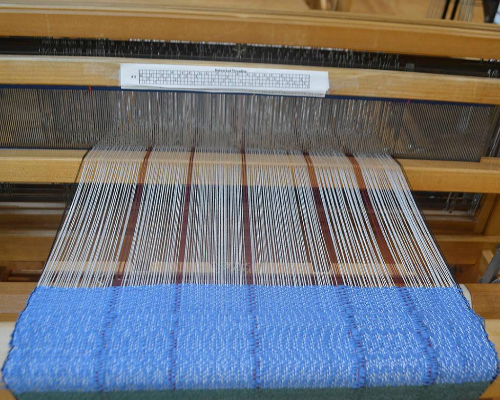 The Fiber Studio contains a number of looms for students to use.