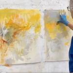 Bernard Dellario - Sky Studio Painting Demo. Courtesy photos