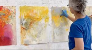 Bernard Dellario - Sky Studio Painting Demo. Courtesy photos