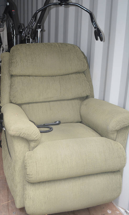 Electric reclining chairs are rarely donated so are coveted by clients.