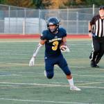 Bainbridges air attack had a top-notch night against Sequim. Leading the way was senior Jeff Utter, who caught six passes for a team-high 83 yards. (Mark Krulish/Kitsap News Group)