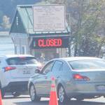 Steven Powell | Bainbridge Island Review
Fewer workers at Bainbridge sometimes means only one toll booth is open.