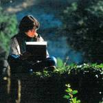 Elizabeth Van Liere painting in her younger days. Courtesy photos