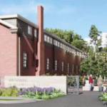 Barracks, left, and stables, right, after renovation. Courtesy Illustration