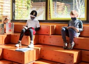 The library is a favorite spot for students. Courtesy Photos