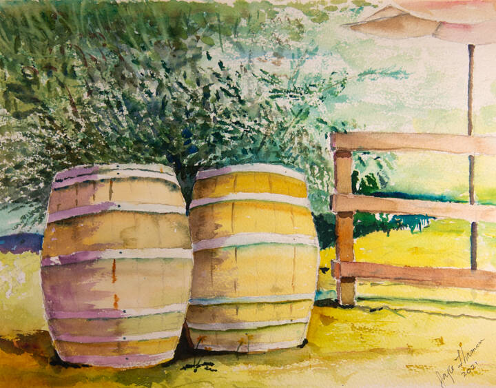 Painting by Joyce Lhamon, Anticipation.