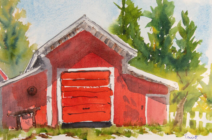 Painting by Fred Truitt, 08:00 Before the Bottling Begins.