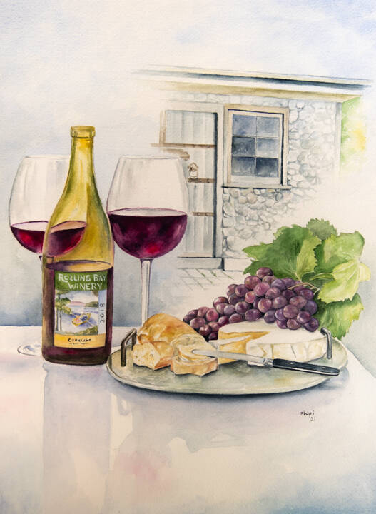 Painting by Sherry Reese, 'Still Life.'