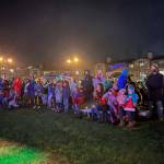Heavy rain did not deter the more than 200 people who attended the Annual Tree Lighting.