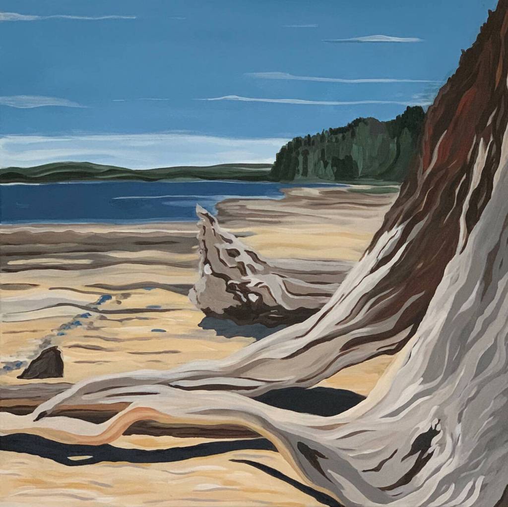 Sandi Bilinskis acrylic painting.