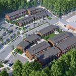 Virginia Mason, left, Wintergreen Townhomes, center, Walgreens, right top, with Highway 305, bottom right. Courtesy illustration