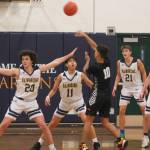 Team defense for Bainbridge was the key in the win over Central Kitsap, as the Spartans held the visitors scoreless for most of the second period and the start of the third.