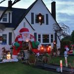 Candy canes and toy soldiers line the path to Jackie West's front door.