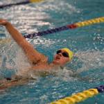 North Kitsap High School swimmer Justin Anderson competes in the 200 meter individual medley.
