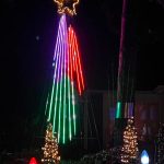 This tall LED Christmas tree is the largest feature in Jeff and Tammy Kesler's annual lighting display that he has been setting up at their Commodore home each year since 2002.  Kesler said it takes about a week to set out the 60 strands of lights and an array of items to complete the multi-media experience that includes a video of Santa's workshop and radio broadcast songs that play in sync with the LED lighting displays. This year, Kesler worked about 15 hours to program a new version of The Macarena. The holiday lighting display will light up the night until New Year's Day and runs from 4:30-10 p.m.