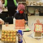 How many cookies does it take to roof a gingerbreadhouse? Last week, sixth-graders at Sakai Intermediate School enjoyed a sweet math lesson while solving geometry equations to answer the question, "If your roof is this size, and vanilla wafers are this size, how many will you need to cover the roof?" Courtesy photos