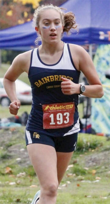 Eden Michael of Bainbridge was a standout on the cross country team.