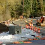 Safety continues to be a concern at the Highway 305/Johnson Parkway roundabout construction project, where four vehicle-injury collisions have occurred since June. Courtesy photo